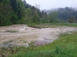Kleines Hochwasser im Mai 2019 bei der Ausgleichsfläche