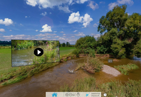 Link extern: Hochwasserschutzprojekt Günztal - Virtuelle Besucherplattform - Ökologische Maßnahmen im Rahmen des Hochwasserschutz-Projekts