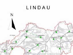 Karte der Kläranlagen im Landkreis Lindau