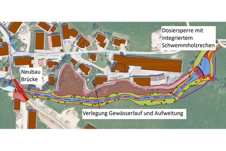 Planzeichnung Variante des Konzepts Altach