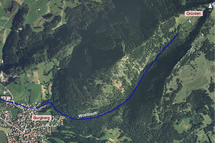 Luftbild Wustbach bei Burgberg