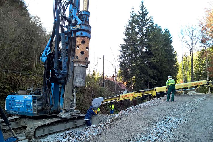 Betonage eines Rechenzinkens Betonage eines Rechenzinkens