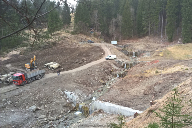 Beginn der Baustelleneinrichtung, März 2022 Beginn der Baustelleneinrichtung, März 2022