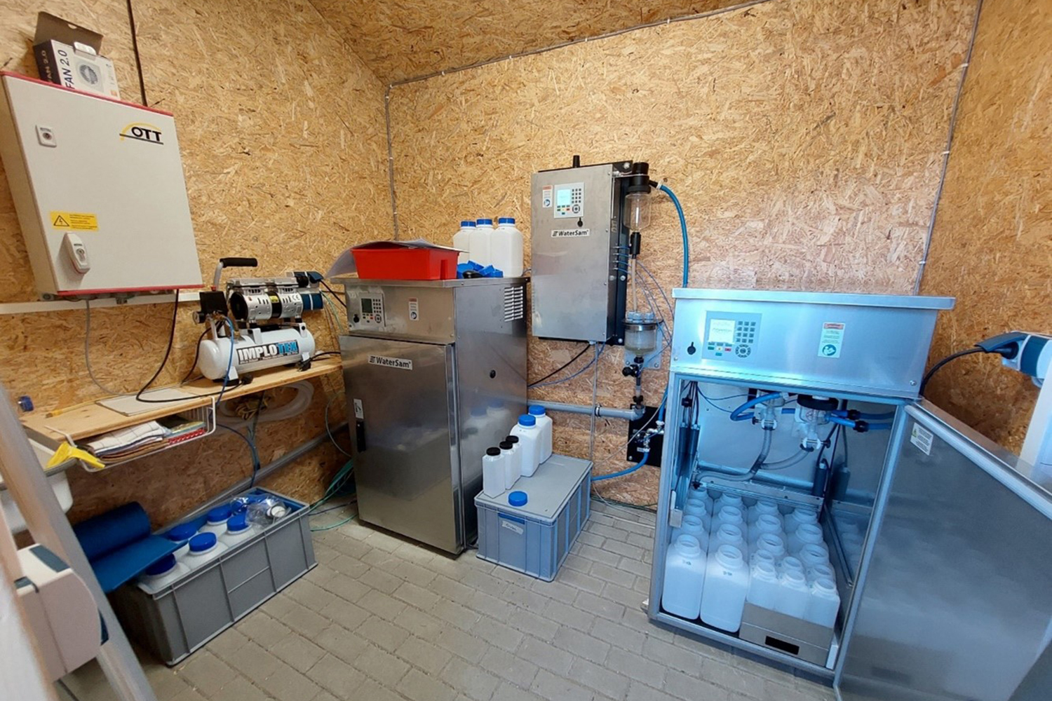 Innenansicht der Messstation