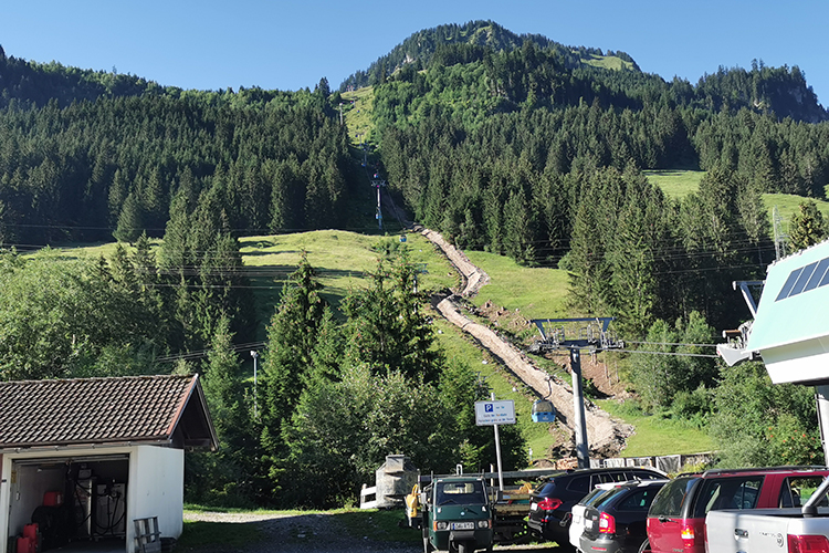 Umsetzung der Baumaßnahmen im Bereich der Hornbahn in Bad Hindelang