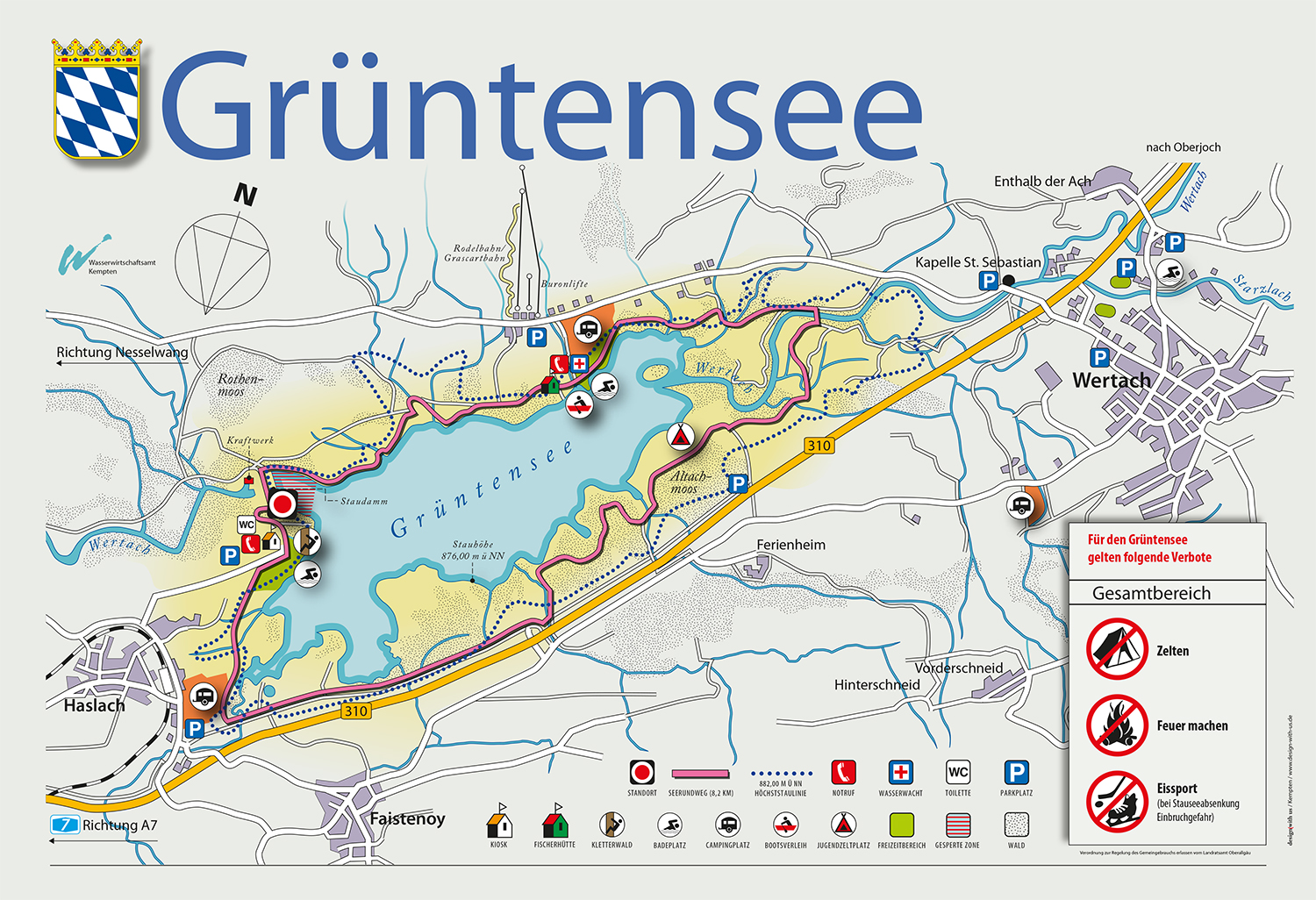 Übersichtskarte Grüntensee Übersichtskarte Grüntensee