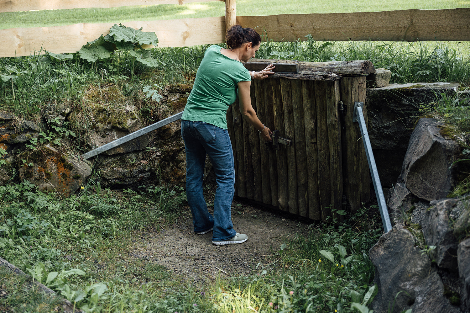 Luke zum Bodenprofil, Bodenlehrpfad Buchenberg